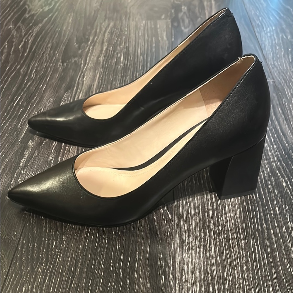 Marc Fisher Black Leather Heels